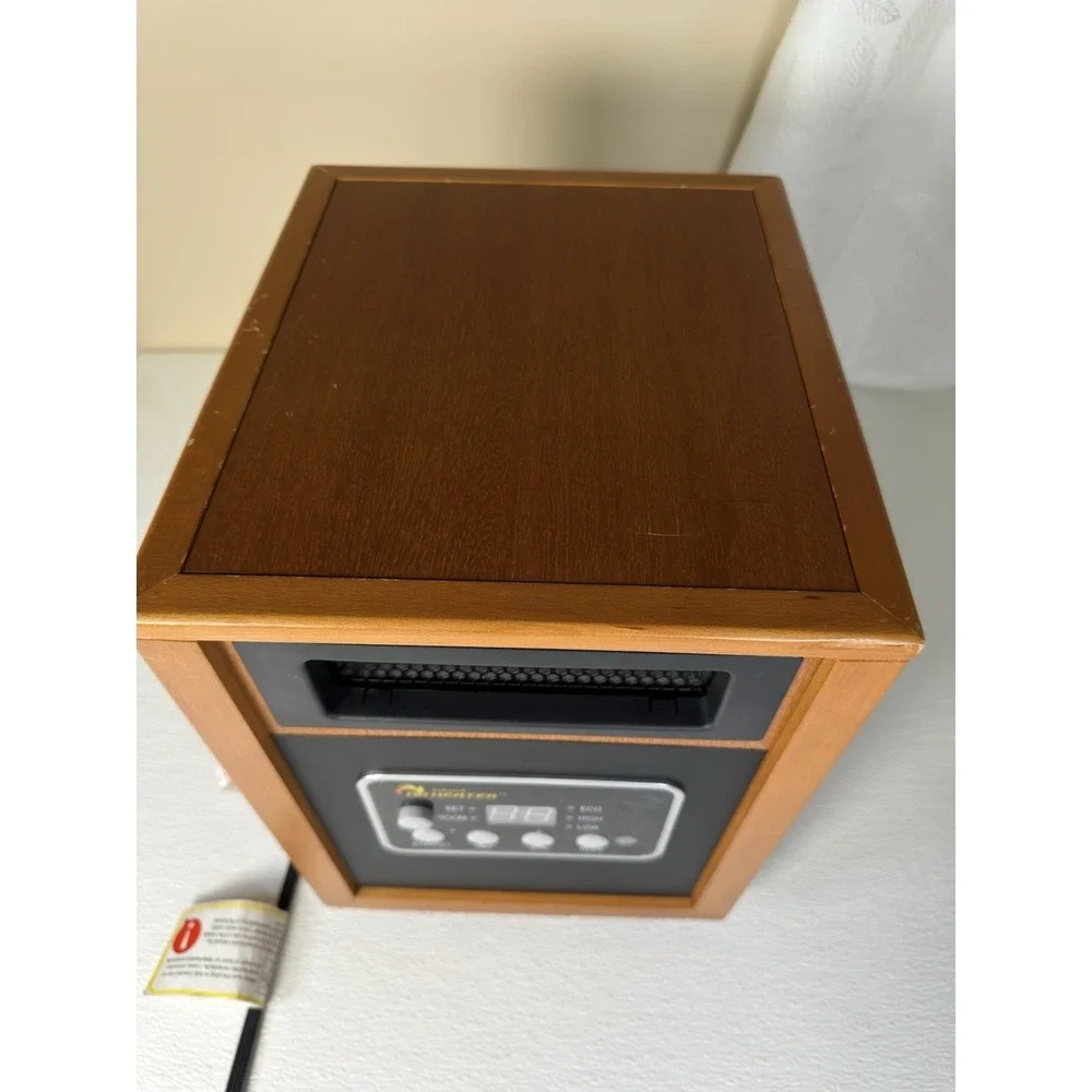 Portable Space Heater 1500-Watt Infrared Floor Mount with Dual Heating System